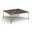 Valen Marble and Iron Coffee Table In Brown