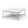 Valen Marble and Iron Coffee Table In White