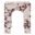 Valen Square Indoor - Outdoor Patio Arched Concrete Side Table In Red Marble
