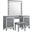 Valentino Silver Vanity Stool