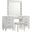 Valentino White Vanity Stool