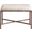 Valley Chenille Fabric Bench In Beige and Bronze