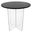Valore 20 Inch Acrylic Side Table In Black