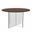 Valore 28 Inch Acrylic Side Table In Walnut