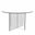 Valore 28 Inch Acrylic Side Table In White