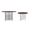 Valore Acrylic Occasional Table Set In Walnut Top
