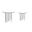 Valore Acrylic Occasional Table Set In White Top