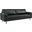 Valour Black 88 Inch Leather Sofa