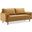 Valour Performance Velvet Sofa In Cognac