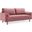 Valour Performance Velvet Sofa In Dusty Rose