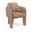Vanda Vegan Leather Upholstered Dining Chair In Tan
