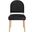 Varinelle Velvet Upholstered Dining Chair Set of 2 In Black and Natural