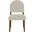 Varinelle Velvet Upholstered Dining Chair Set of 2 In Cream and Walnut