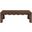 Vassa Burl Veneer Coffee Table In Brown and Stained Walnut