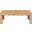 Vassa Burl Veneer Coffee Table In Natural and Stained Natural