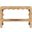 Vassa Burl Veneer Console Table In Natural and Stained Natural