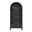 Vaughn 71 Inch Arched Storage Display Cabinet In Black