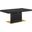 Vector Expandable Dining Table In Black/Gold