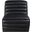 Vega Vegan Leather Accent Chair In Black