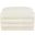 Vega Vegan Leather Ottoman In Cream