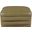 Vega Vegan Leather Ottoman In Olive