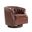 Veitin Chesterfield Rocker And Swivel Genuine Leather Chair In Brown