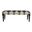 Velto Jute and Diamond Indoor Bench In Natural and Black