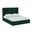 Velvet Upholstered Queen Bed Frame In Green