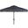 Venice Grey and White Single Scallop 9 Crank Outdoor Auto Tilt Umbrella