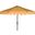 Venice Yellow and White Single Scallop 9 Crank Outdoor Auto Tilt Umbrella