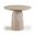 Venosa 36 Inch Concrete Indoor and Outdoor Dining Table In Travertine