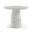 Venosa 36 Inch Concrete Indoor and Outdoor Dining Table In White