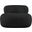 Venti Boucle Fabric Chair In Black