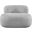 Venti Boucle Fabric Chair In Grey