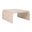 Ventura Mother of Pearl Waterfall Square Coffee Table In Brown