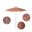 Venture 7.5' Patio Umbrella with Aluminum Pole Fiberglass Ribs Push Lift with Sunbrella Fabric In Dolce Mango and Silver Anodized
