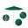 Venture 7.5' Patio Umbrella with Aluminum Pole Fiberglass Ribs Push Lift with Sunbrella Fabric In Spectrum Aztec and Silver Anodized