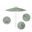 Venture 7.5' Patio Umbrella with Aluminum Pole Fiberglass Ribs Push Lift with Sunbrella Fabric In Spectrum Mist and Silver Anodized