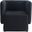 Vera Boucle Fabric Accent Chair In Black