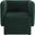 Vera Boucle Fabric Accent Chair In Green