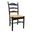 Vera Dining Chair In Antique Black and Natural