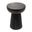 Vera Fluted Indoor/Outdoor Side Table In Black