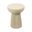 Vera Fluted Indoor/Outdoor Side Table In Cream