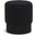 Veranda Boucle Fabric Ottoman In Black