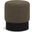 Veranda Boucle Fabric Ottoman In Olive/Black