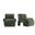 Verandah Accent Chair Set of 2 In Olive Green