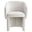 Verity Chenille Dining Armchair In Ivory