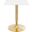 Verne 24 Inch Square Dining Table In Gold/White