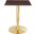 Verne 24 Inch Square Dining Table In Gold/Cherry Walnut