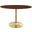 Verne 48 Inch Oval Dining Table EEI-4751-GLD-WAL